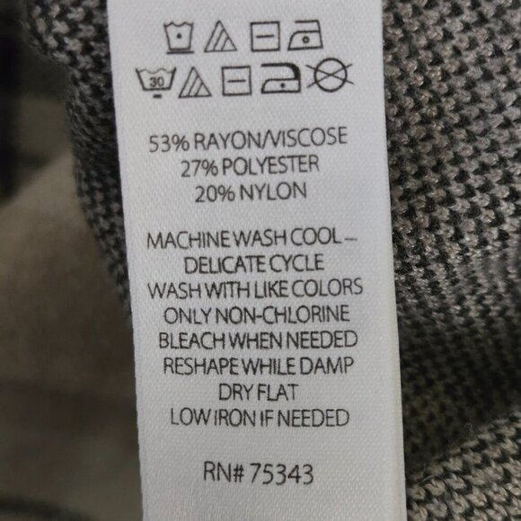 Tahari Neutral Beige Plaid Sweater Blazer Academia Preppy Size S - Picture 5 of 5